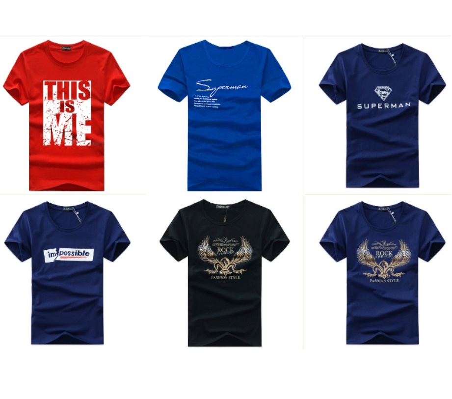 Customized 100% Cotton Plus Size Round Neck Mens t-Shirt