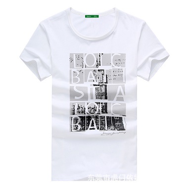 Customized 100% Cotton Plus Size Round Neck Mens t-Shirt 24