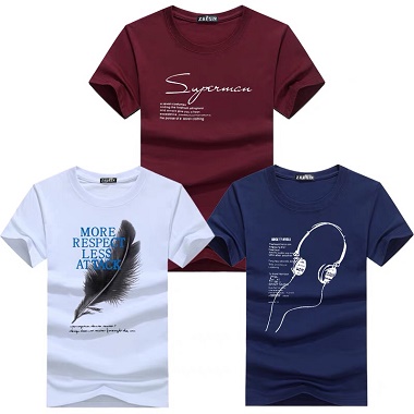 Customized 100% Cotton Plus Size Round Neck Mens t-Shirt 30