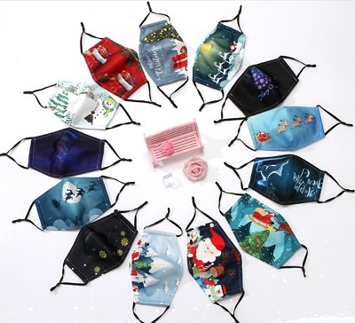Full Printed Cotton Face Mask 188