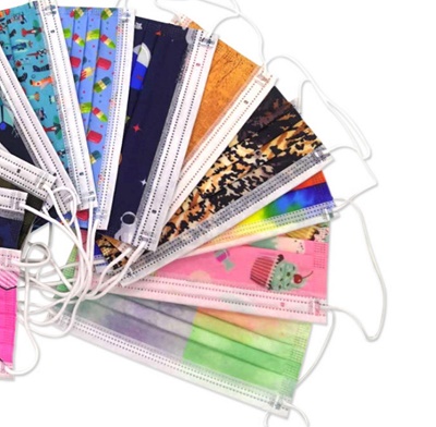 Full Printed Disposable Cotton Face Mask 190