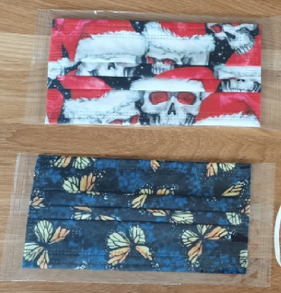 Full Printed Disposable Cotton Face Mask 191