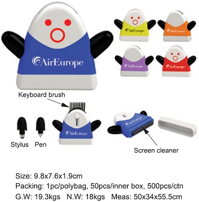 Computer Brush with Keyboard Brush & Stylus Pen 580