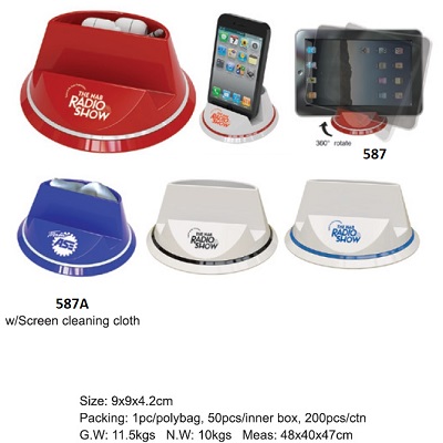 Mobile Phone Stand with Screen Cleaning Cloth 587