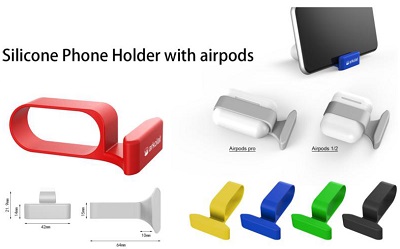 Silicone Phone Holder with Airpods