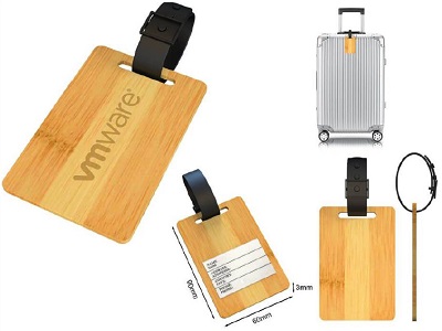 Bamboo Luggage Tag